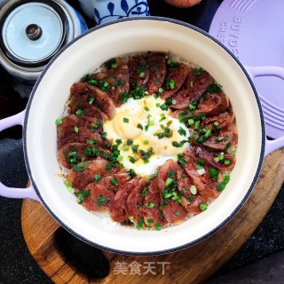 香肠煲仔饭的做法步调：12