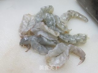 干贝烧虾仁炒莴笋的做法步调：5