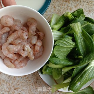 虾仁油菜的做法步调：3