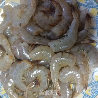 辣炒年夜虾的做法步调：4