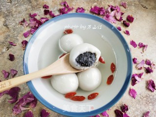 玫瑰芝麻汤圆的做法步调：14