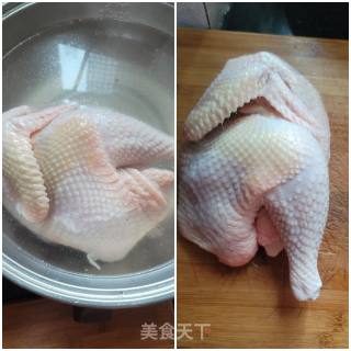 风姜煎蛋烧酒鸡汤的做法步调：1