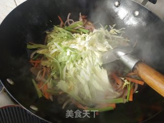 炒粉丝的做法步调：9