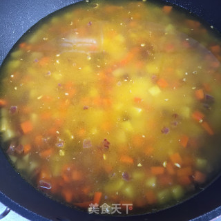 香肠胡萝卜土豆焖饭的做法步调：8