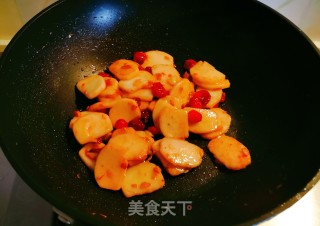 莓果炒年糕的做法步调：10