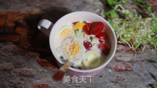 鸡蛋圣女果拌燕麦的做法步调：7