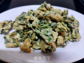 喷鼻椿炒鸡蛋的做法步调：9