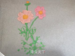 脚画蛋糕卷~格桑花的做法步调：7