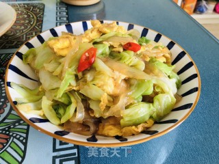 莲花菜粉条炒鸡蛋的做法步调：13
