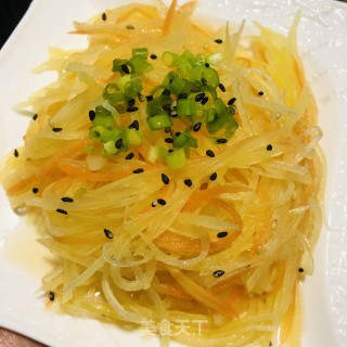 凉拌土豆丝的做法步调：11