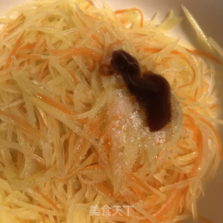 凉拌土豆丝的做法步调：9