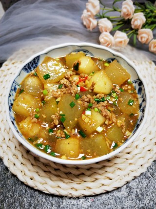 肉终焖冬瓜的做法步调：12