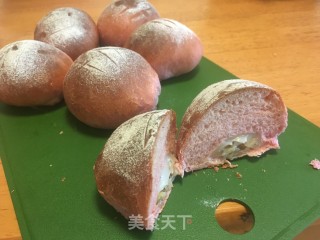 水龙果麻薯硬欧包的做法步调：18