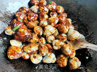 辣炒花蛤的做法步调：6