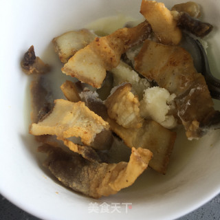 肉片杏鲍菇烧豆腐的做法步调：3