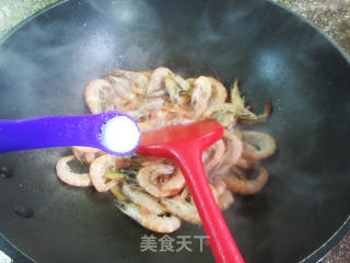 炒海利剑虾的做法步调：5