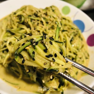 芝麻酱拌黄瓜的做法步调：9