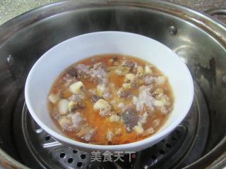 茶树菇鲍鱼蒸肉终的做法步调：12