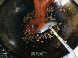 喷鼻菇牛肉酱拌里的做法步调：10