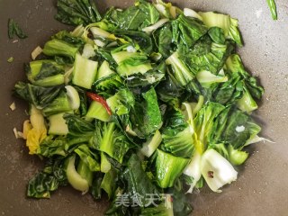 蒜蓉辣椒炒青菜的做法步调：8