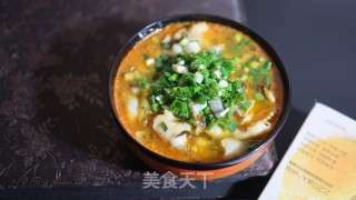 葱爆酸菜鱼的做法步调：8