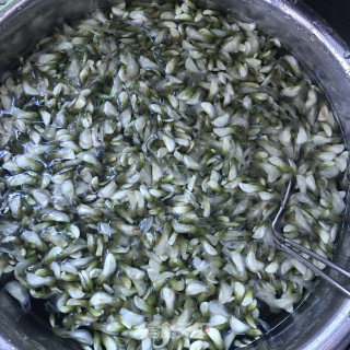 槐花荞麦麦饭的做法步调：1