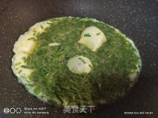 葱花煎鸡蛋的做法步调：4