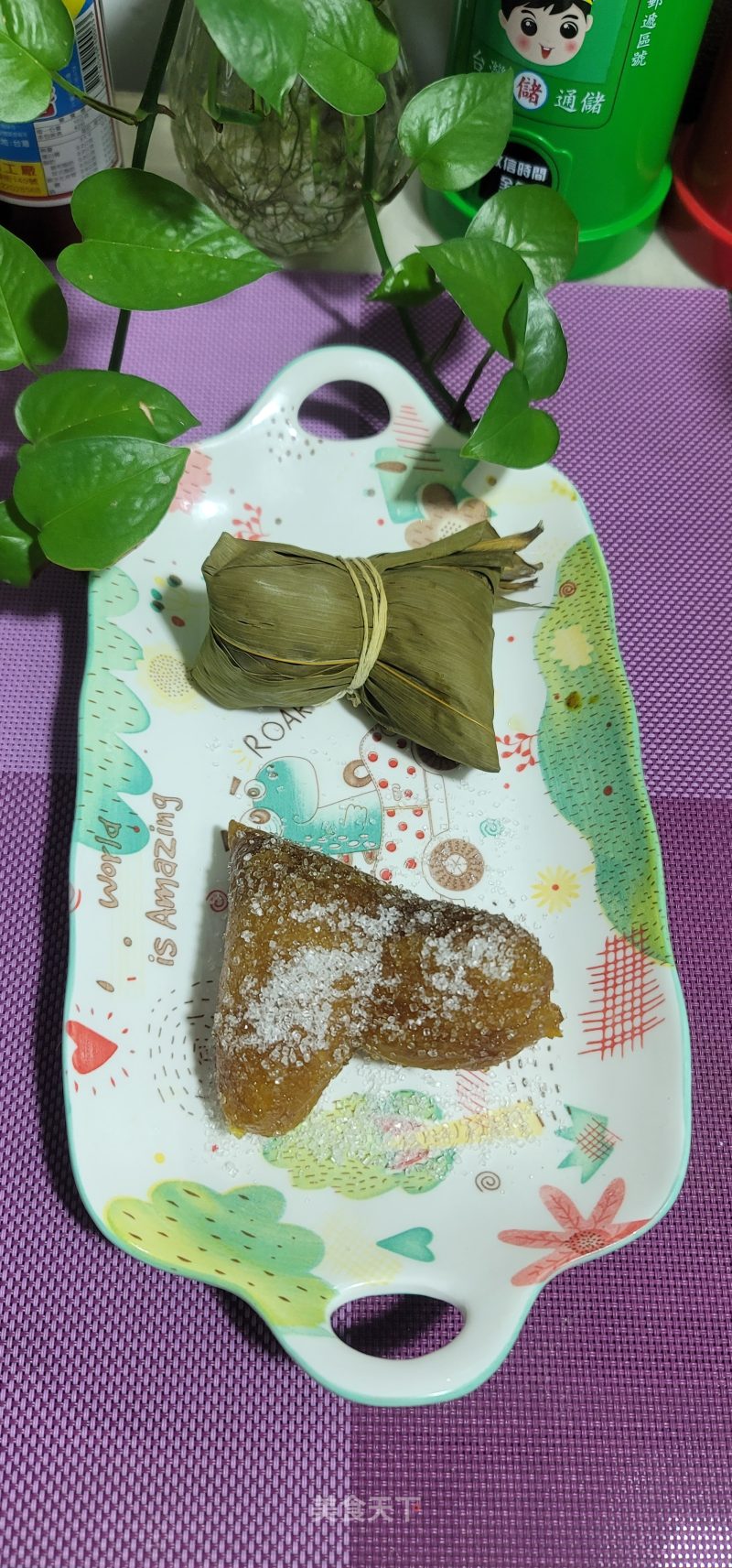 碱火糯米粽子的做法