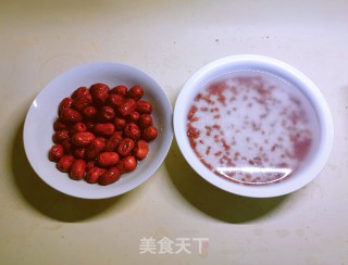 白枣白豆糯米粽子的做法步调：2