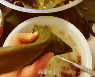 白枣白豆糯米粽子的做法步调：7