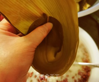 白枣白豆糯米粽子的做法步调：4