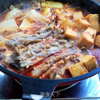 肥牛鱼豆腐喷鼻辣锅的做法步调：10