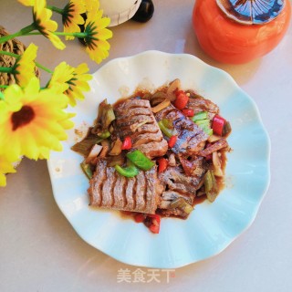 单椒烧带鱼的做法步调：15