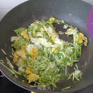 茭瓜炒蛋的做法步调：6