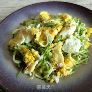 茭瓜炒蛋的做法步调：7