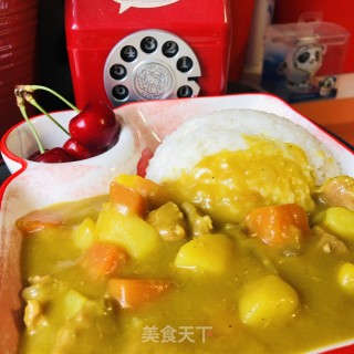咖喱牛肉饭的做法步调：14