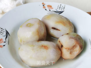 银芋团的做法步调：2