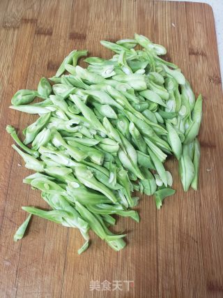 素炒四时豆的做法步调：2