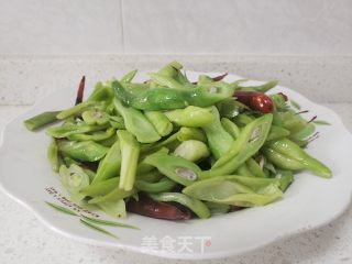 素炒四时豆的做法步调：5