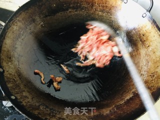菜花炒肉丝的做法步调：5