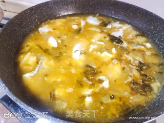 浅易酸菜鱼的做法步调：4