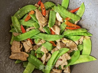 荷兰豆炒肉片的做法步调：15