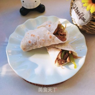 洋葱肉丝卷饼的做法步调：12