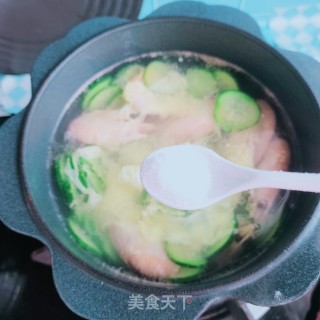 苦虾黄瓜汤的做法步调：8