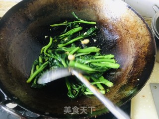 蒜子芥兰的做法步调：8