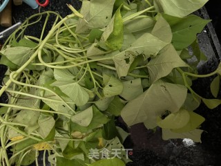 蒜蓉炒甘薯叶的做法步调：1