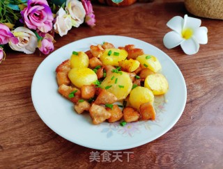喷鼻煎土豆鸡胸肉的做法步调：7