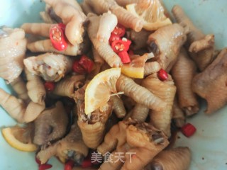 酸辣柠檬鸡爪的做法步调：14