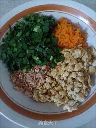 北瓜素馅火饺的做法步调：10
