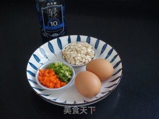 燕麦鸡蛋焖饼的做法步调：1